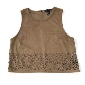 3/$30 forever 21 faux suede laser cut